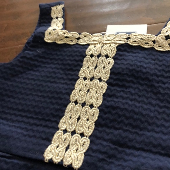 Janie and jack navy blue holiday dress - Picture 2 of 3